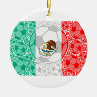 Mexico fotbollbollar julgransprydnad keramik