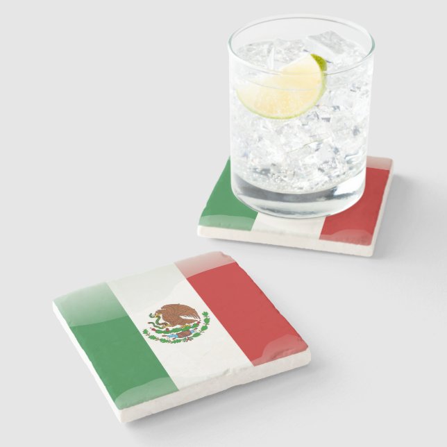 Mexico glansig flagga stenunderlägg (Sidan)