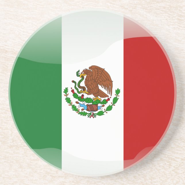 Mexico glansig flagga underlägg sandsten (Framsidan)