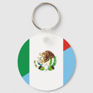mexico guatemala, halva flagga land nyckelring