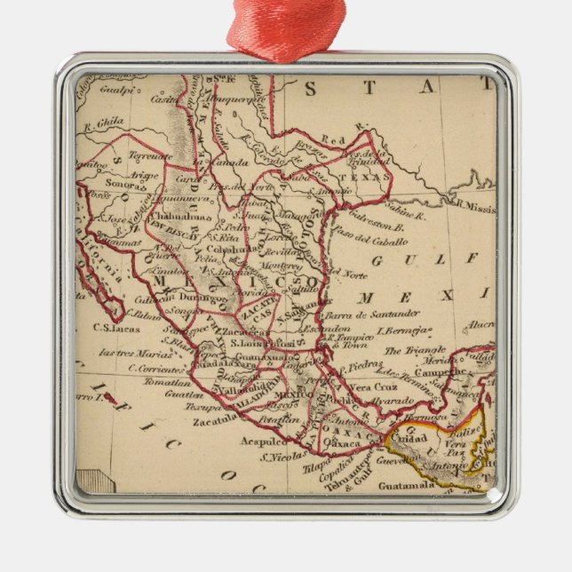 Mexico Guatemala Julgransprydnad Metall (Framsidan)