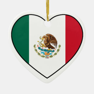 Mexico hjärtaprydnad för julgran julgransprydnad keramik