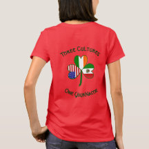 Mexico Ireland USA Flag Shamrock Personalize Women