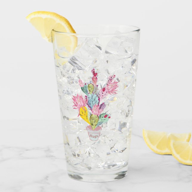 Mexico Kaktus Växthälsningar Glaskopp (Framsida Ice)