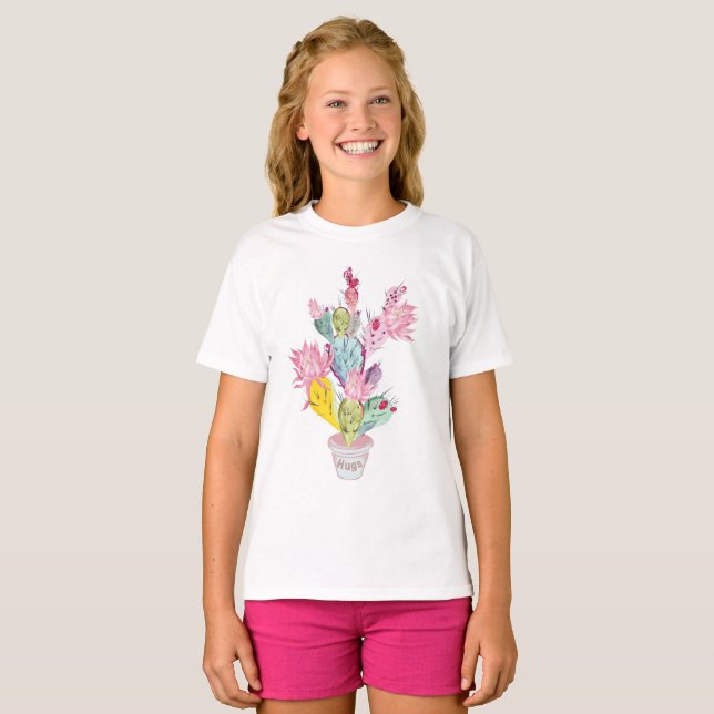 Mexico Kaktus Växthälsningar T Shirt (Hel framsida)
