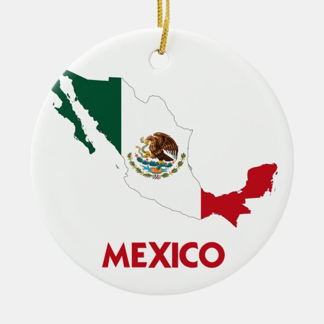 MEXICO KARTA JULGRANSPRYDNAD KERAMIK (Framsidan)