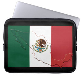 MEXICO Karta Patriotic Computer BLACK Laptop Fodral