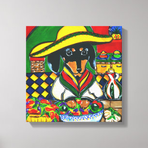 MEXICO KOCK DACHSHUND CANVASTRYCK