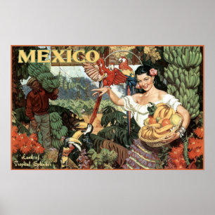 mexico land av den tropiska glansen poster