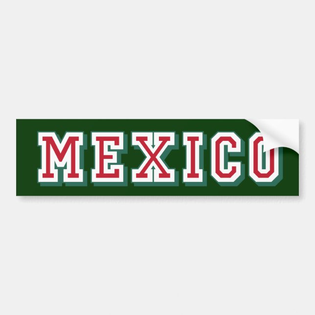 Mexico logotypbildekal för mexikaner bildekal (Framsidan)