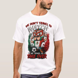 Mexico Luchador Fotboll Fan Överta T-shirt