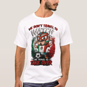 Mexico Luchador Fotboll Fan Överta T-shirt