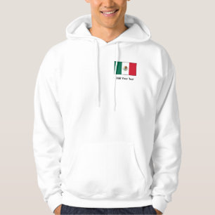 Mexico - mexicansk flagga sweatshirt med luva