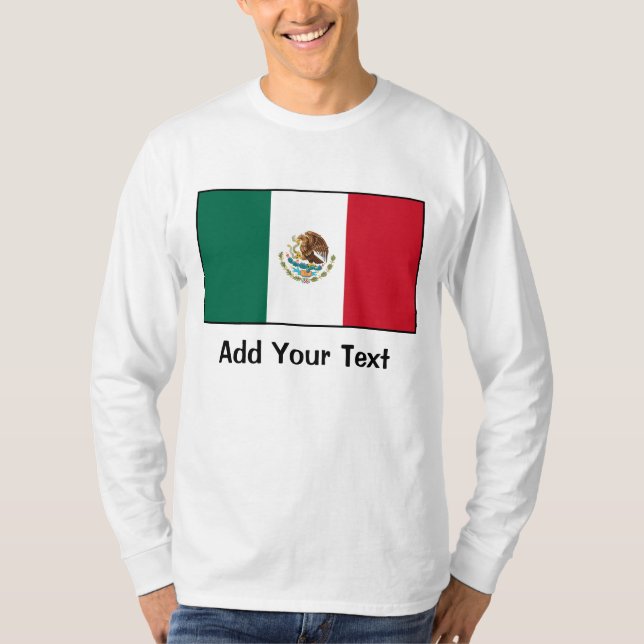 Mexico - mexicansk flagga t-shirt (Framsida)