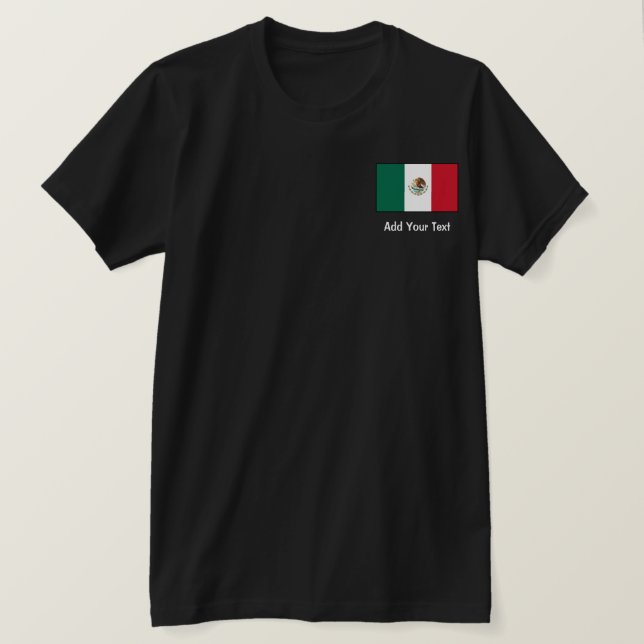 Mexico - mexicansk flagga tee (Design framsida)