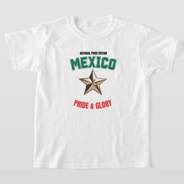 Mexico National Pride Edition Barn Basic T-Shirt (Laydown)