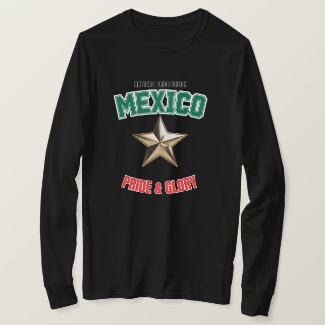Mexico National Pride Edition Långärmad Tröja (Design framsida)
