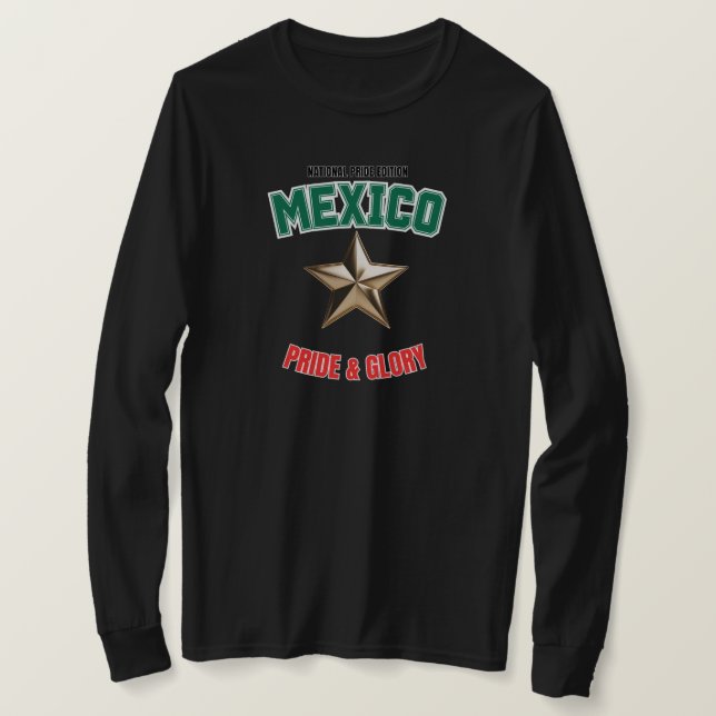 Mexico National Pride Edition Women's Long Sleeve T Shirt (Design framsida)