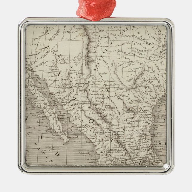 Mexico och Central America Julgransprydnad Metall (Framsidan)