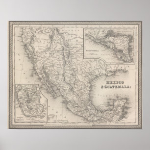 Mexico och Guatemala Poster