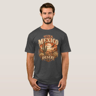Mexico Öken Western Kaktus Grafisk T-Shirt