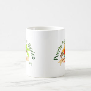 Mexico papegojatecknad kaffemugg