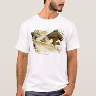 Mexico Playa del Carmen, hängmatta på strand T-shirt
