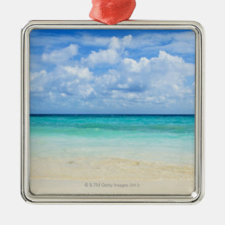 Mexico Playa del Carmen, tropisk strand Julgransprydnad Metall