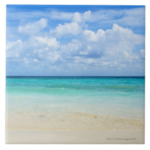 Mexico Playa del Carmen, tropisk strand Kakelplatta