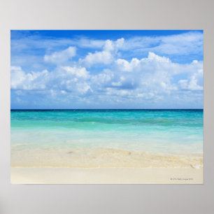 Mexico Playa del Carmen, tropisk strand Poster