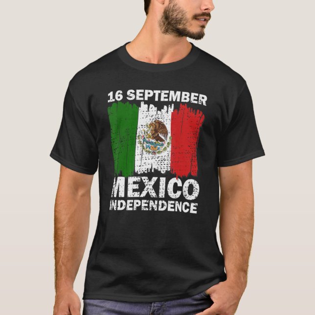 Mexico Pride Independence Day 2022 Mexican Flag 20 T Shirt (Framsida)