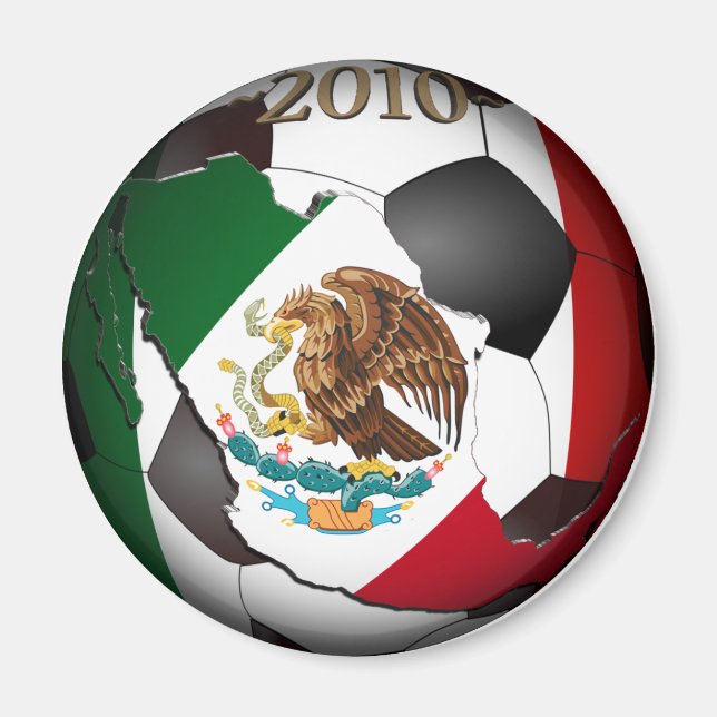 Mexico Soccer Ball Magnet (Framsidan)