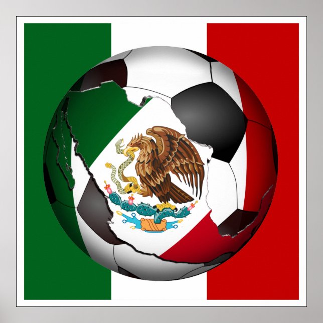 Mexico Soccer Ball Poster (Framsidan)