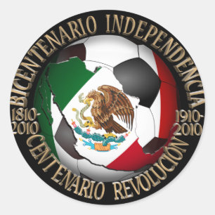 Mexico Soccer Ball Runt Klistermärke