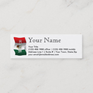 Mexico som vinkar flagga mini visitkort