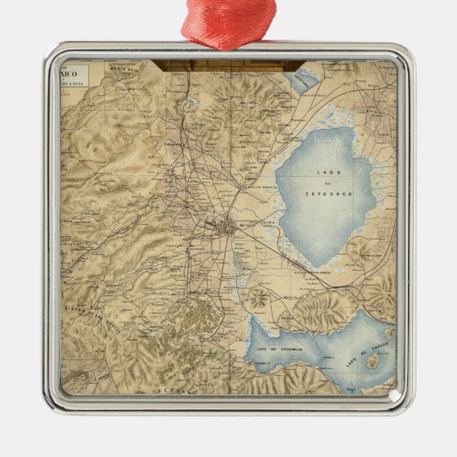 Mexico - stad julgransprydnad metall (Framsidan)