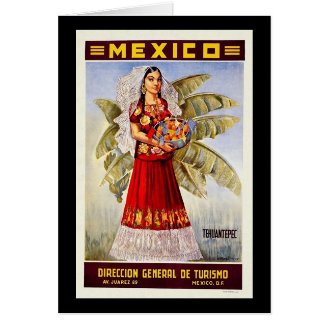Mexico Tehuantepec Hälsningskort (Framsidan)