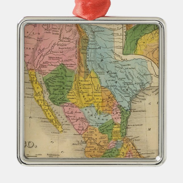 Mexico Texas Julgransprydnad Metall (Framsidan)