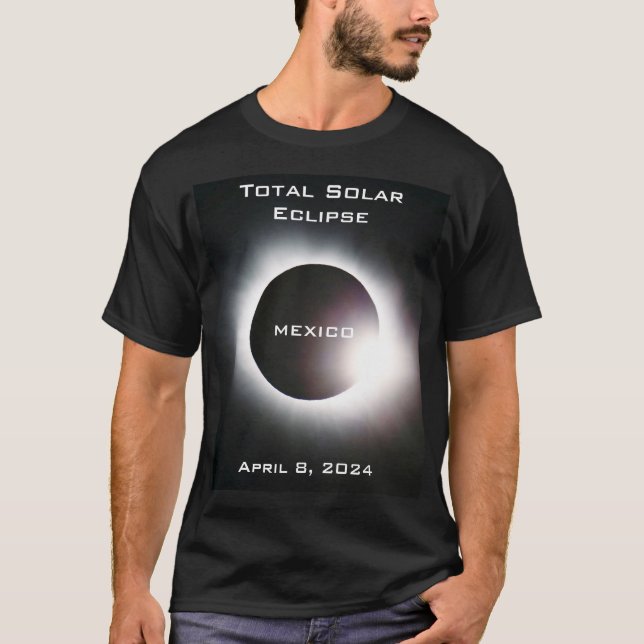 MEXICO Total solnedgång 8 april 2024 T Shirt (Framsida)