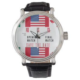 Mexico USA Canada Wristwatch | 2026 Match Days Armbandsur