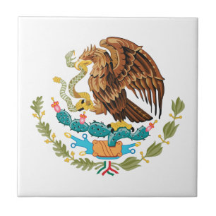 Mexico vapensköld kakelplatta