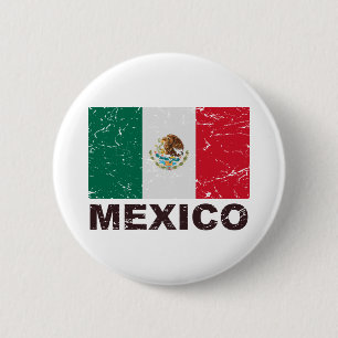 Mexico vintageflagga knapp