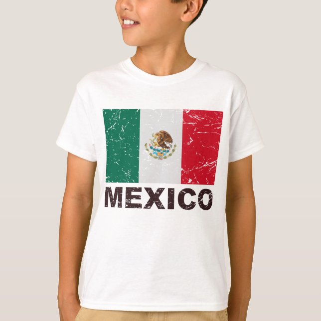 Mexico vintageflagga tee shirt (Framsida)