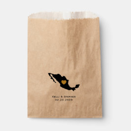 Mexico Wedding Favor Treat Sacks, Karta Gift Bags