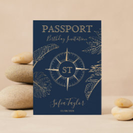 Mexico World Map Birthday Pass Inbjudan