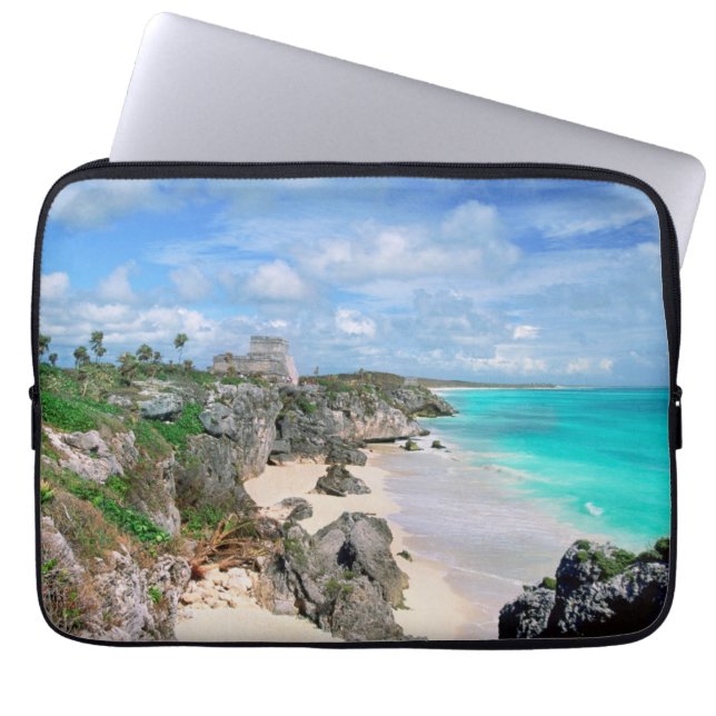 Mexico Yucatan, peninsula, fördärvar av Tulum, Laptop Sleeve (Framsidan)