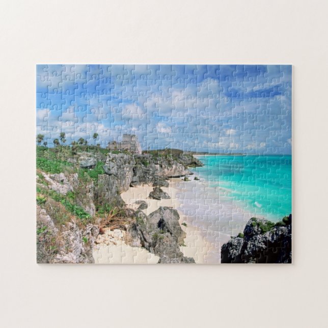Mexico Yucatan, peninsula, fördärvar av Tulum, Pussel (Horisontell)