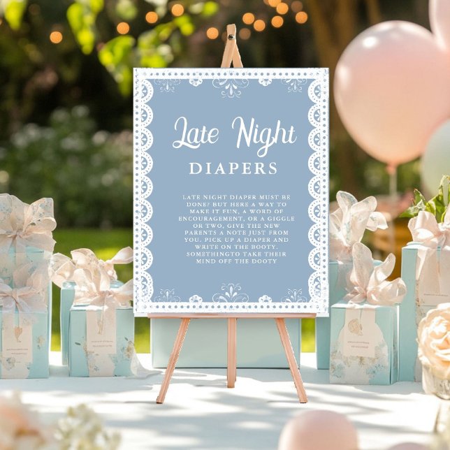 Mexiica talavera Night Diaper Baby Shower Game Sig Poster (Skapare uppladdad)