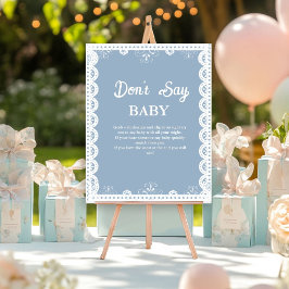 Mexiica talavera säger inte baby babyskylt poster