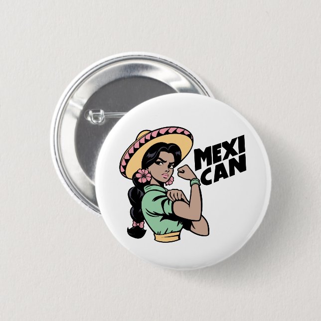 MexiiCAN Stickers Knapp (Framsida & baksida)
